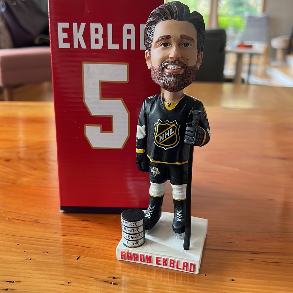 NWT Aaron Ekblad Bobblehead Figure #5 NHL 7” tall Hockey All-Star Winner